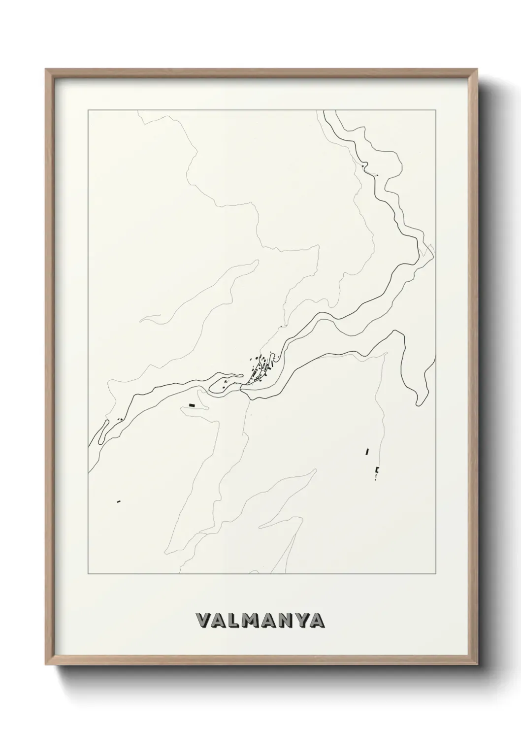 Un poster carte Valmanya