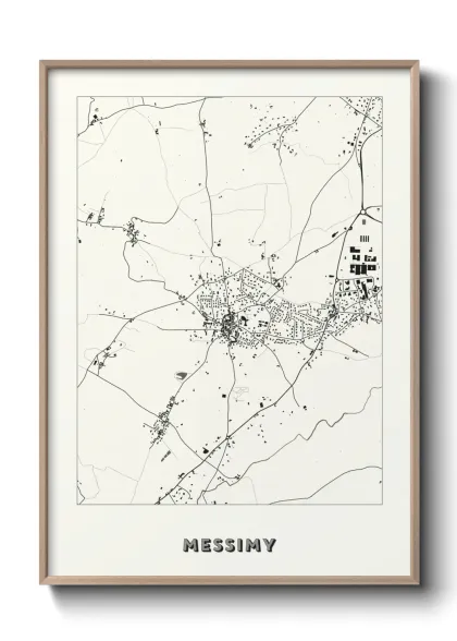 Une affiche de carte sur Messimy