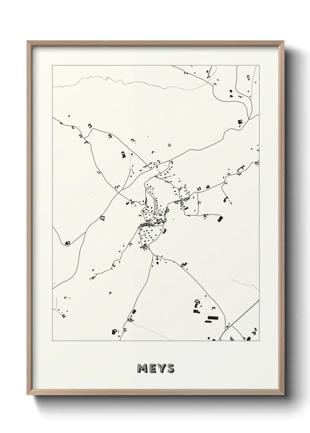 Un poster carte Meys
