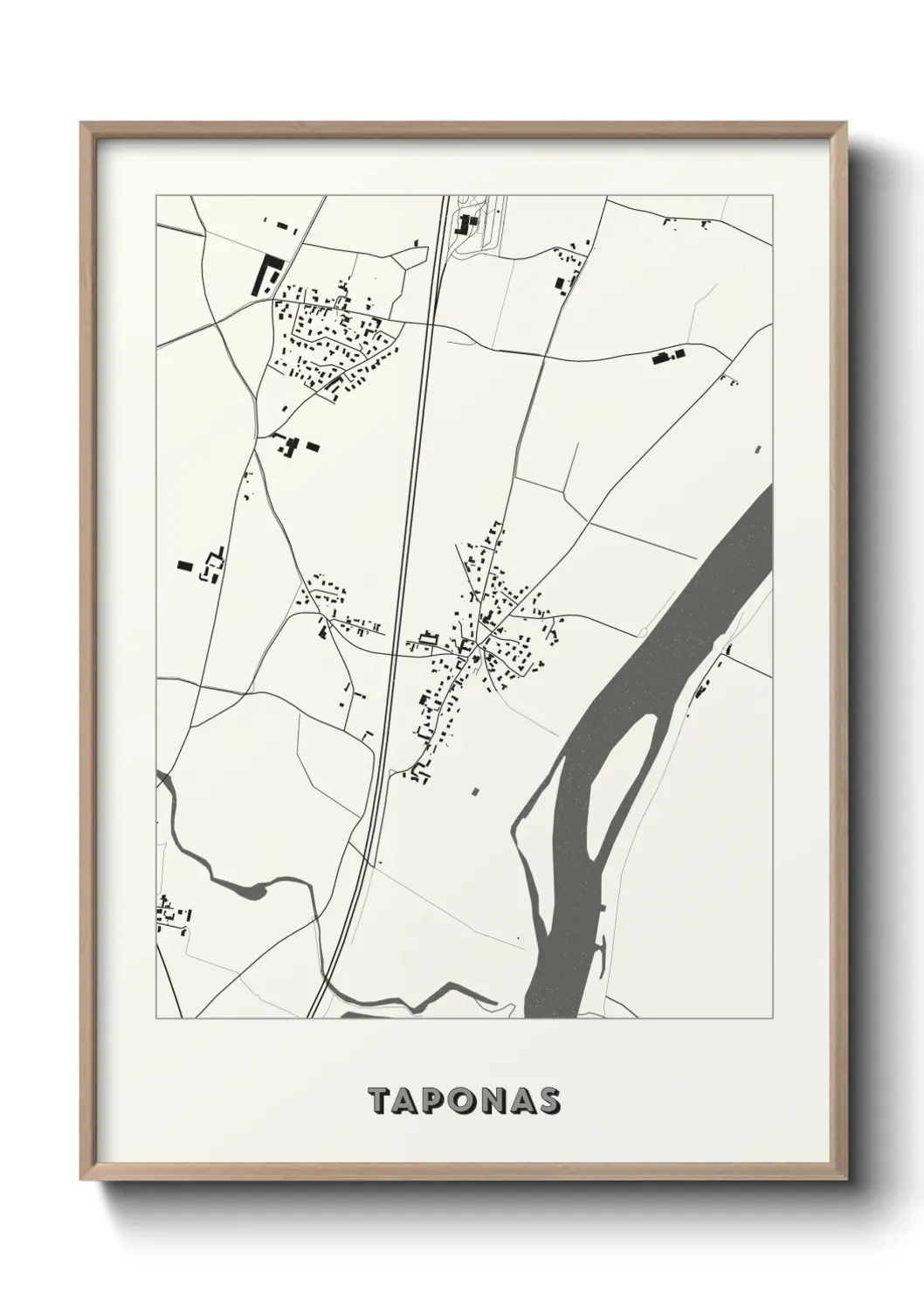 Un poster carte Taponas