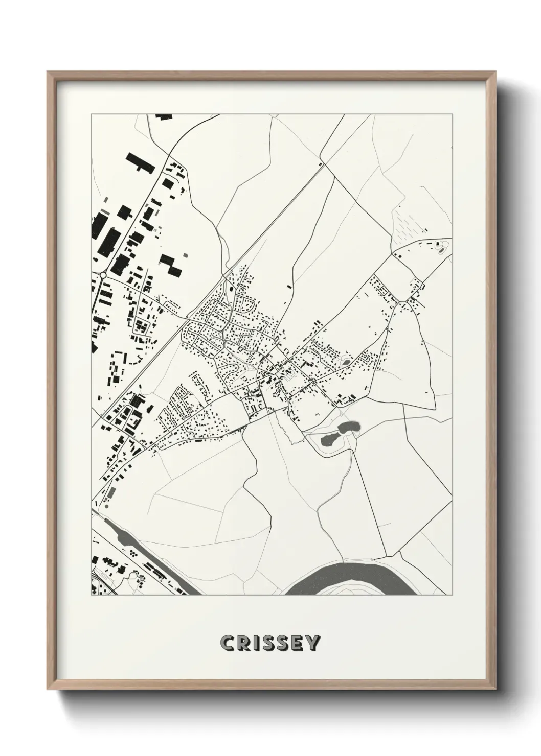 Un poster carte Crissey