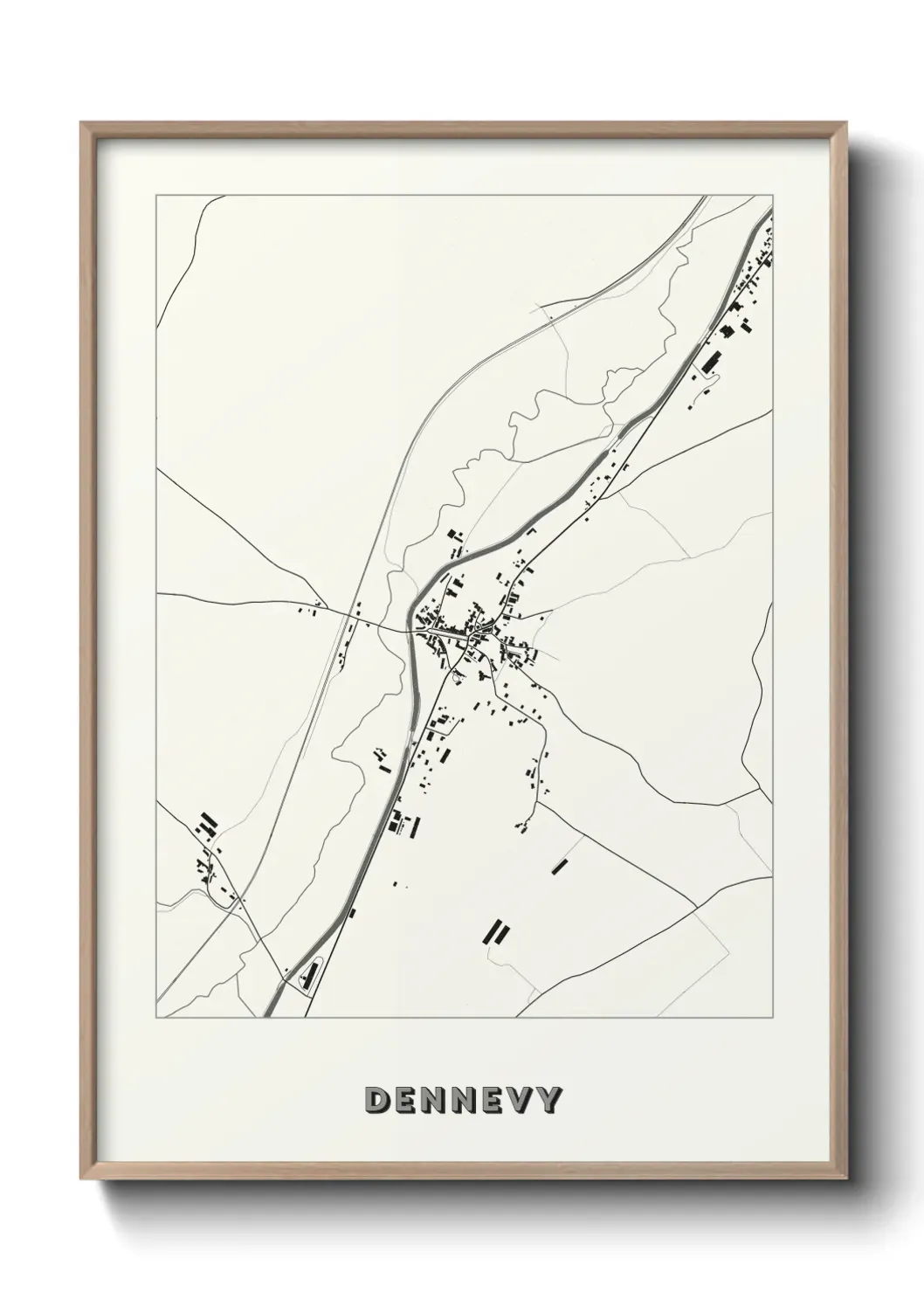 Un poster carte Dennevy