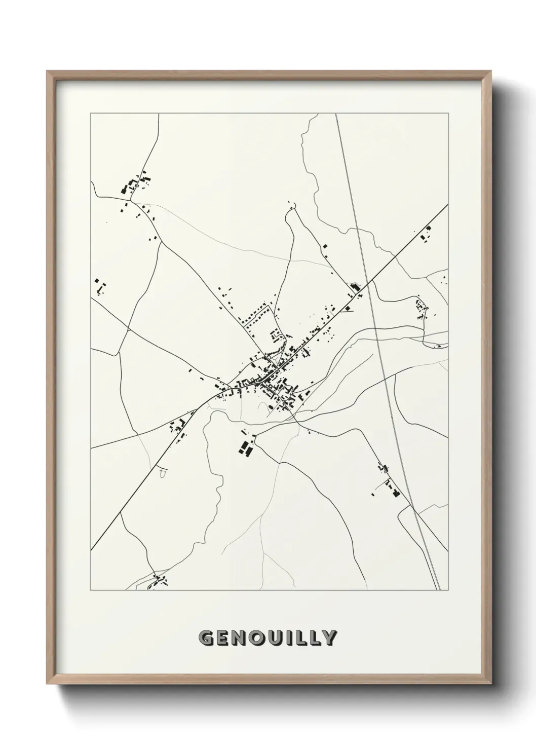 Un poster carte Genouilly