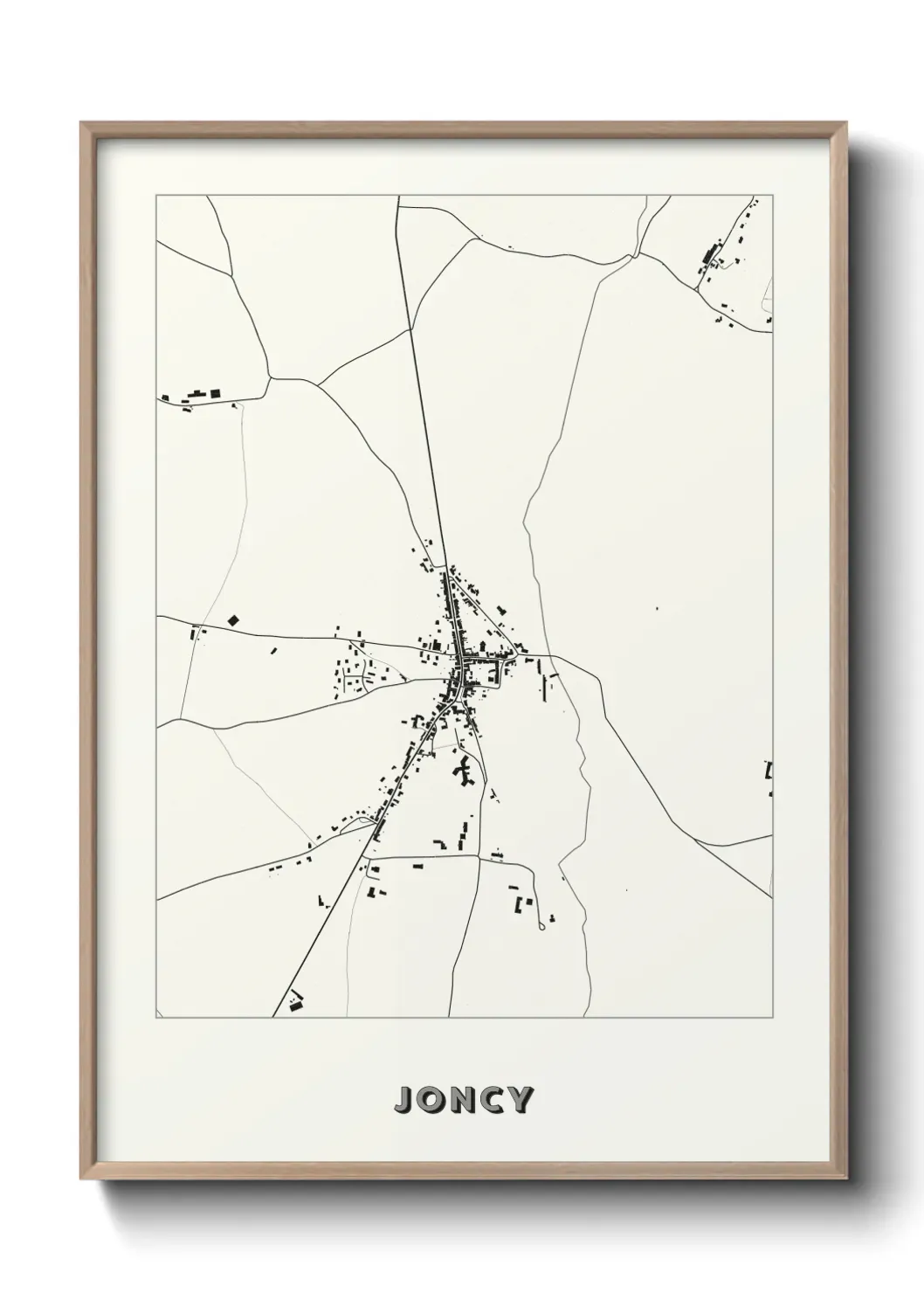 Un poster carte Joncy