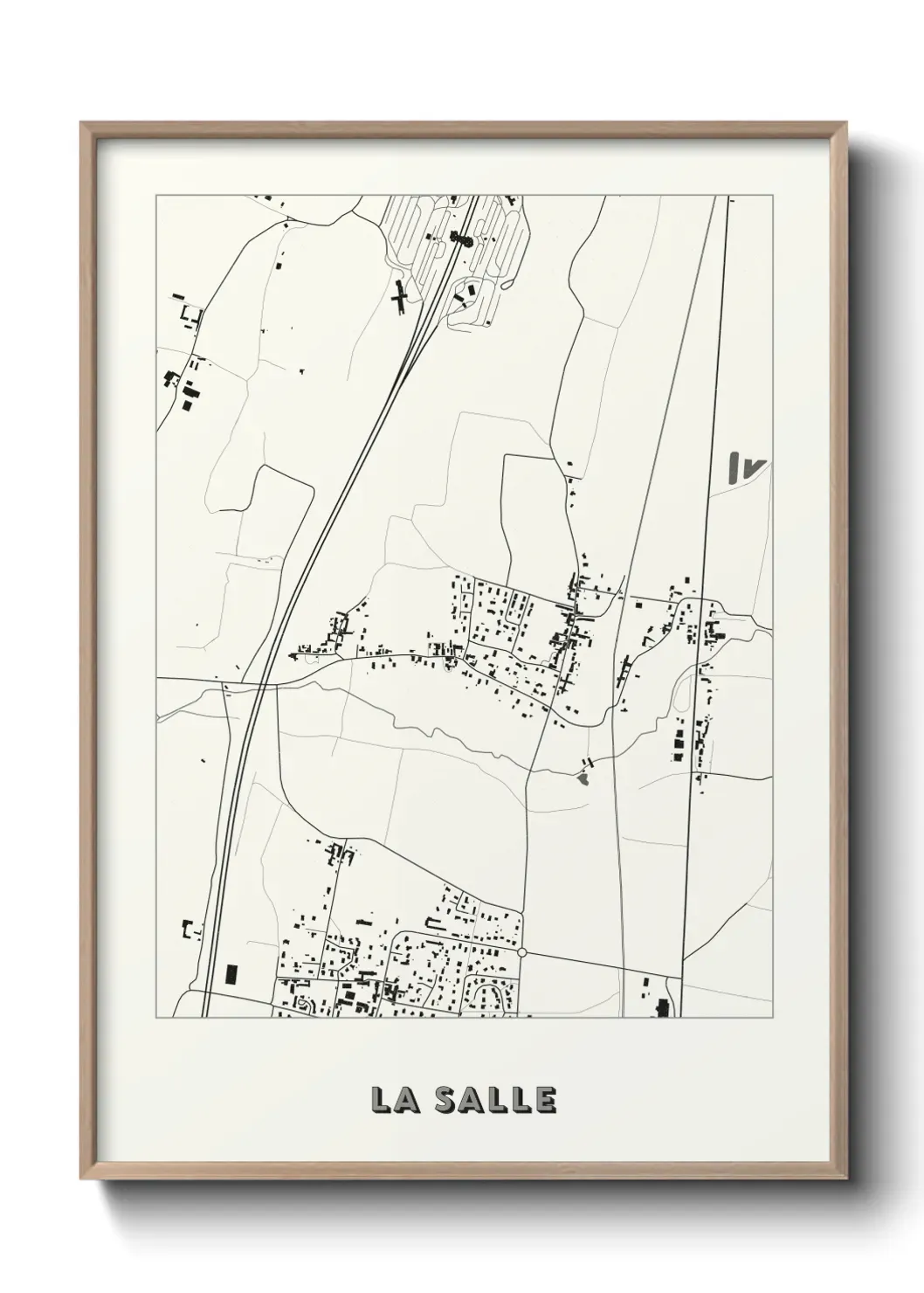 Un poster carte La Salle