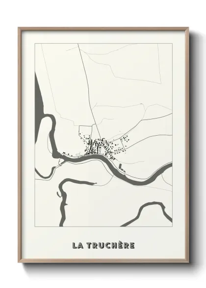 Une affiche de carte sur La Truchère