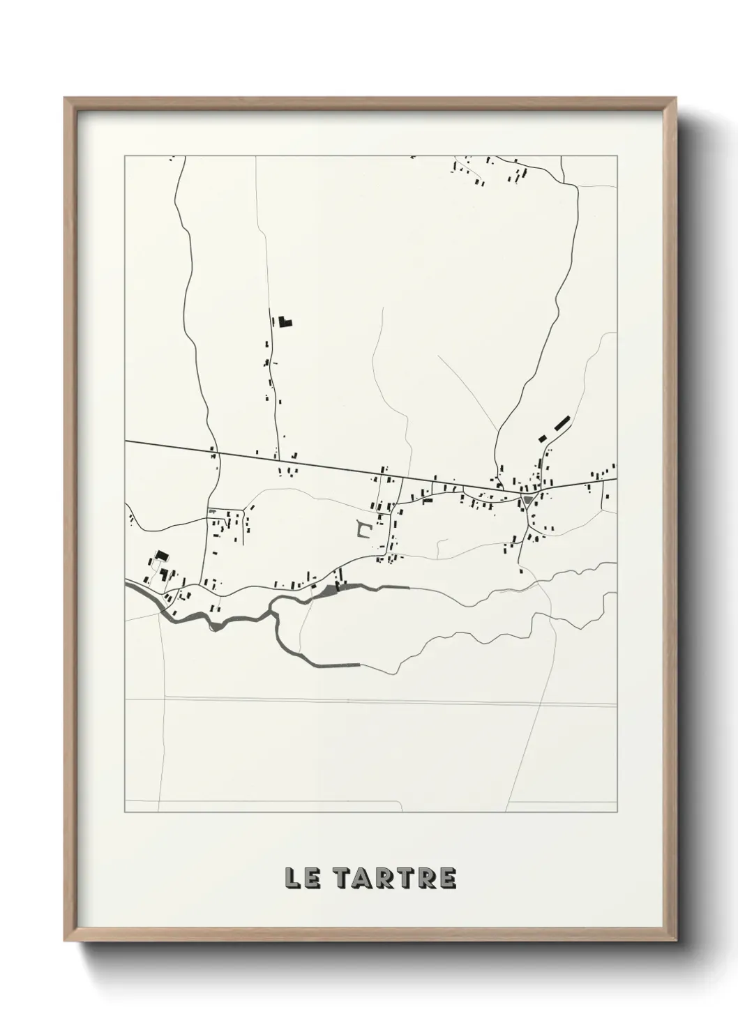 Un poster carte Le Tartre