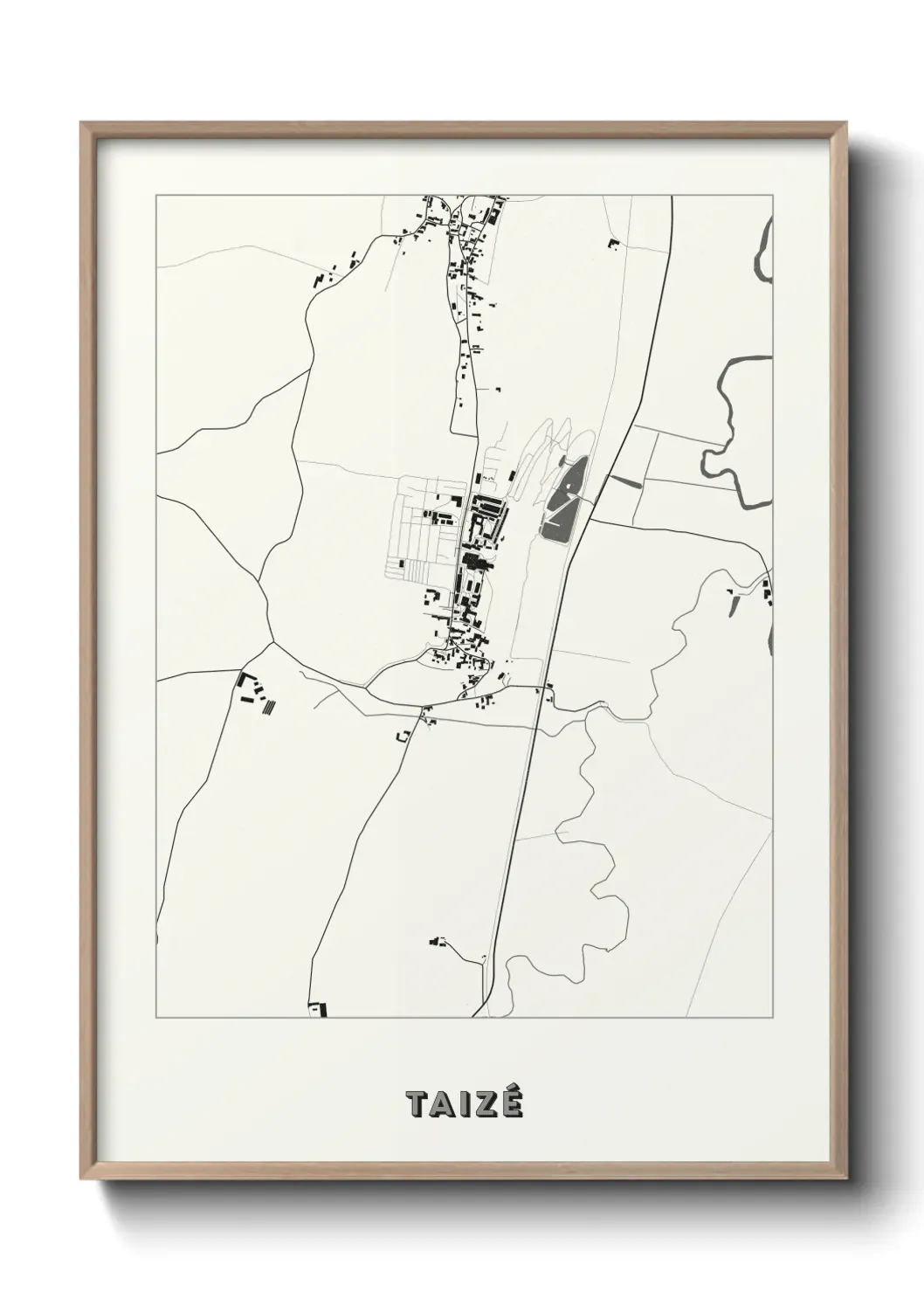 Un poster carte Taizé