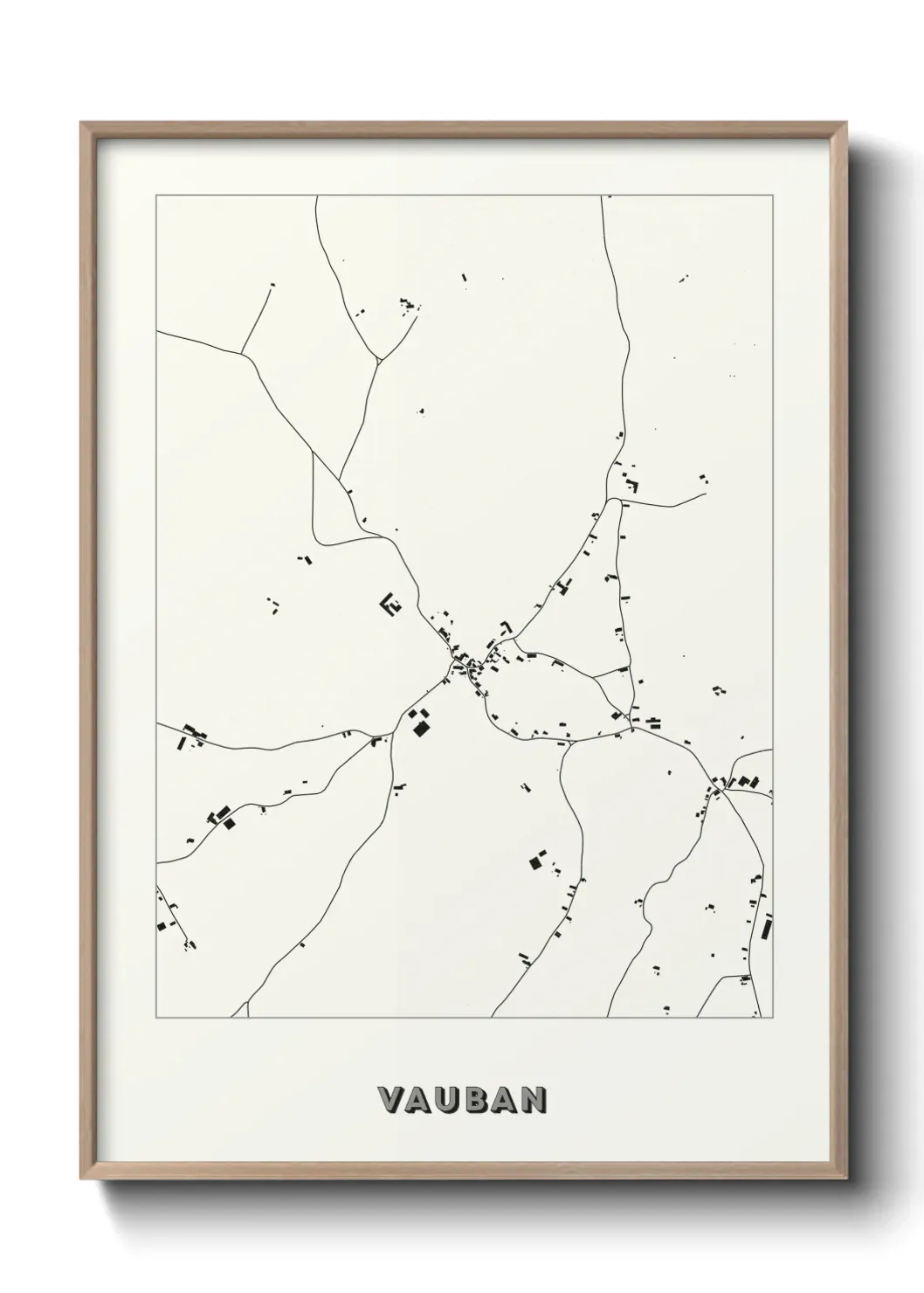 Un poster carte Vauban