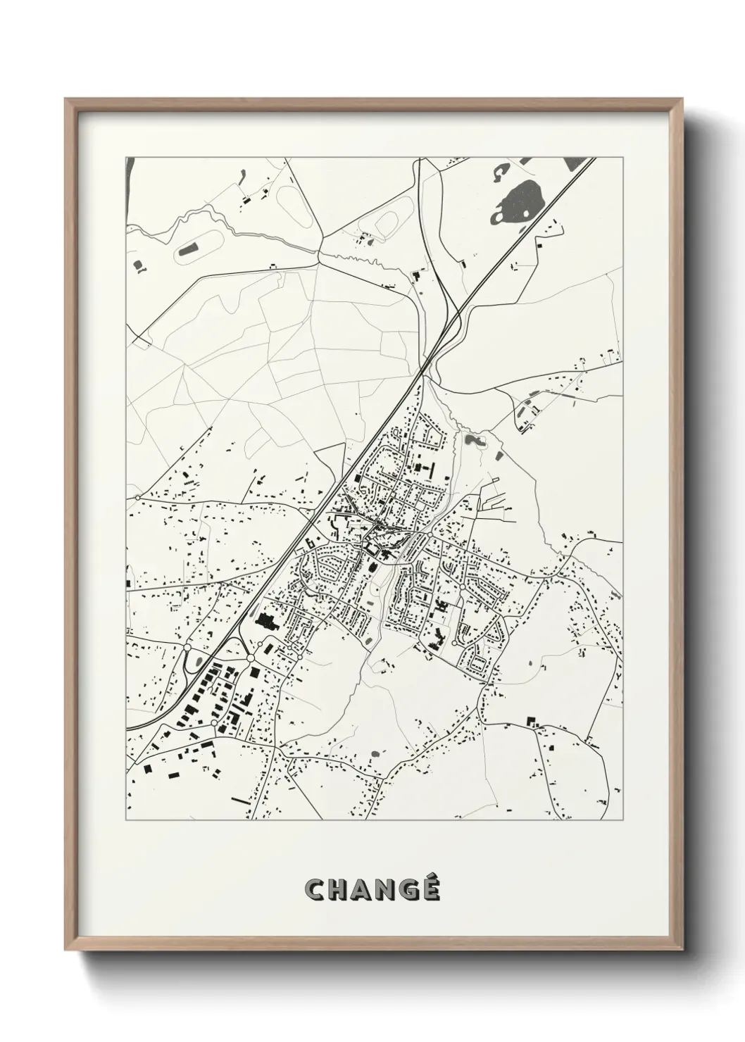 Un poster carte Changé