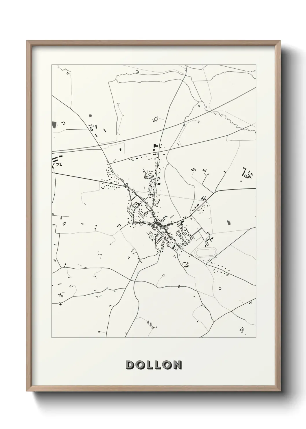 Un poster carte Dollon