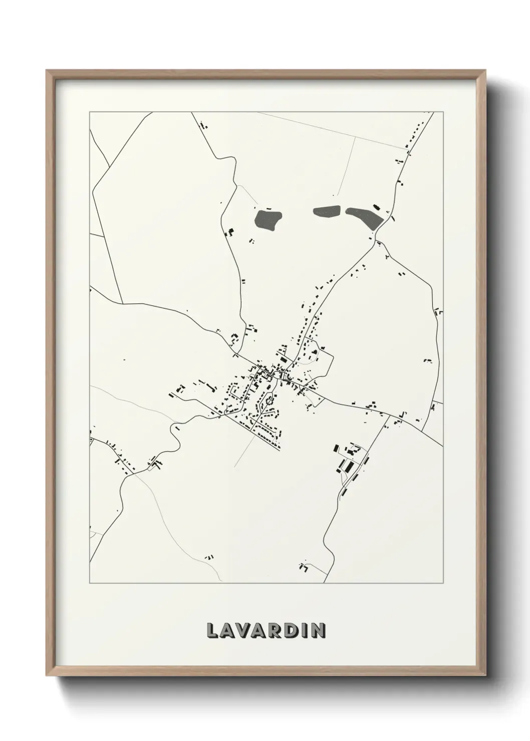 Un poster carte Lavardin