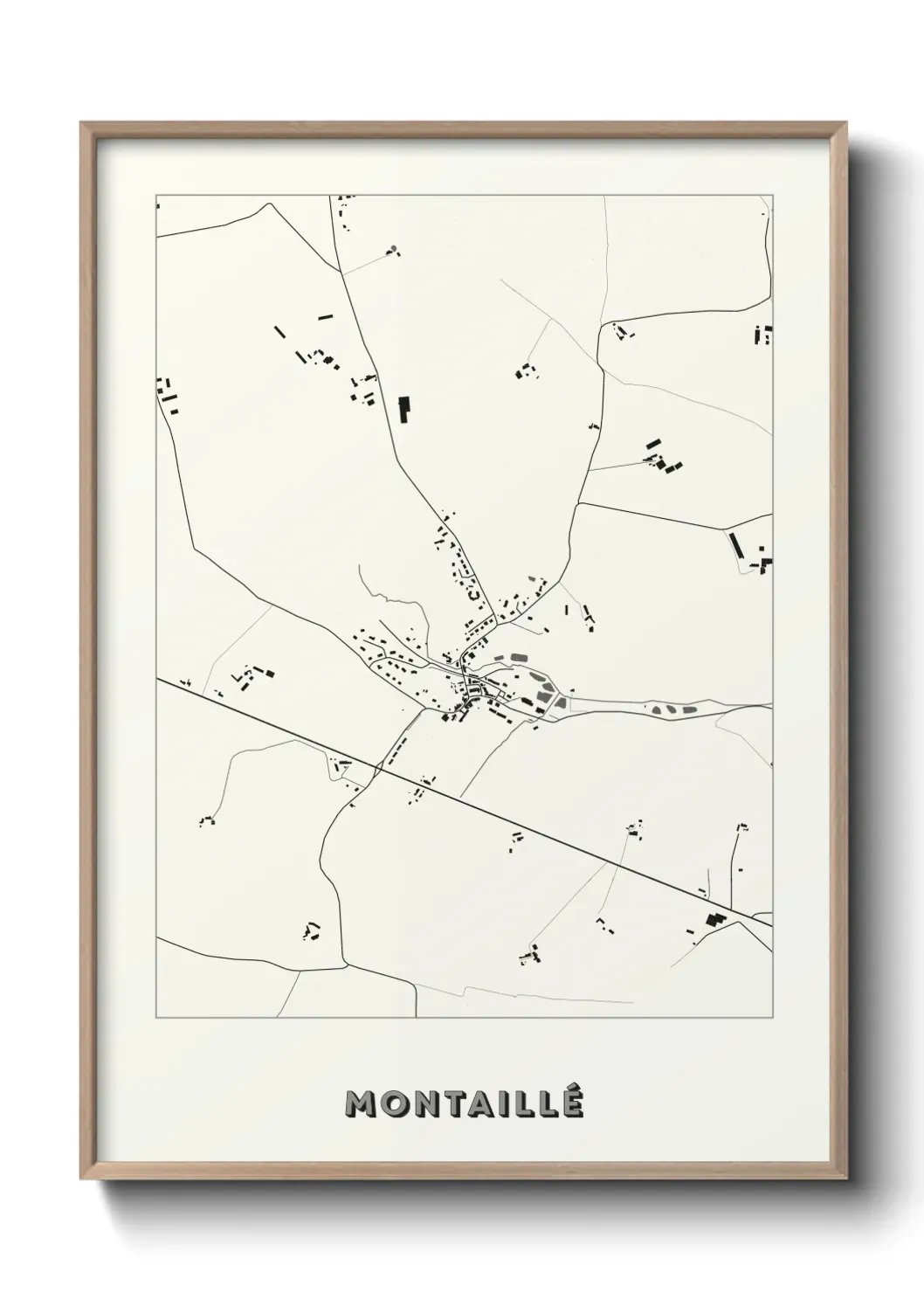 Un poster carte Montaillé