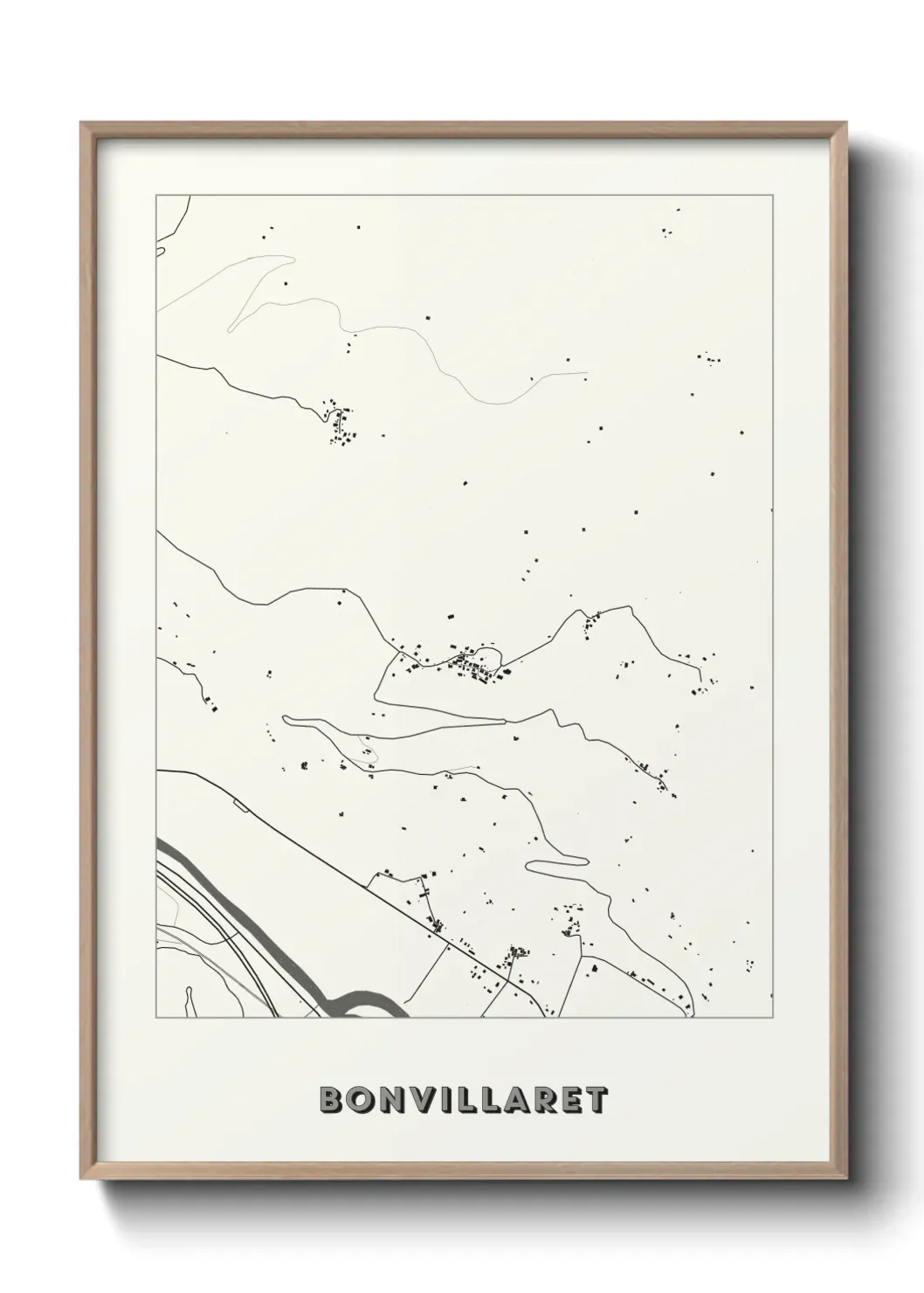 Un poster carte Bonvillaret