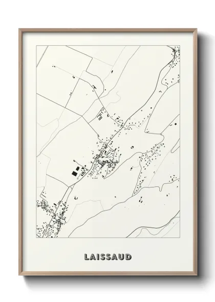 Une affiche de carte sur Laissaud