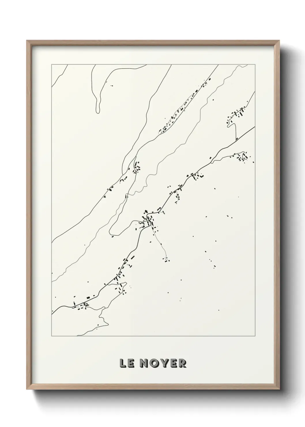 Un poster carte Le Noyer