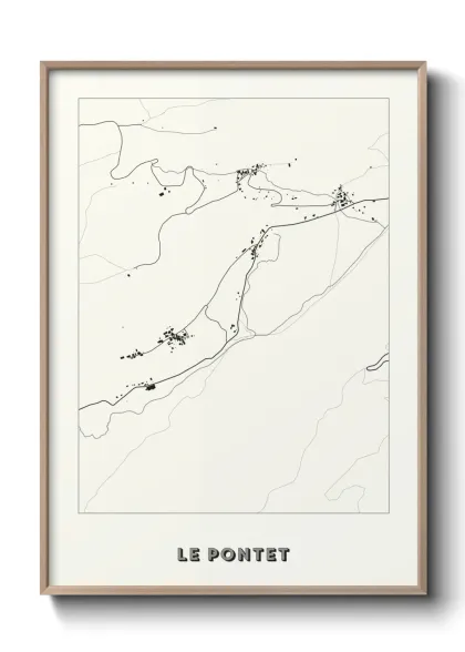 Une affiche de carte sur Le Pontet