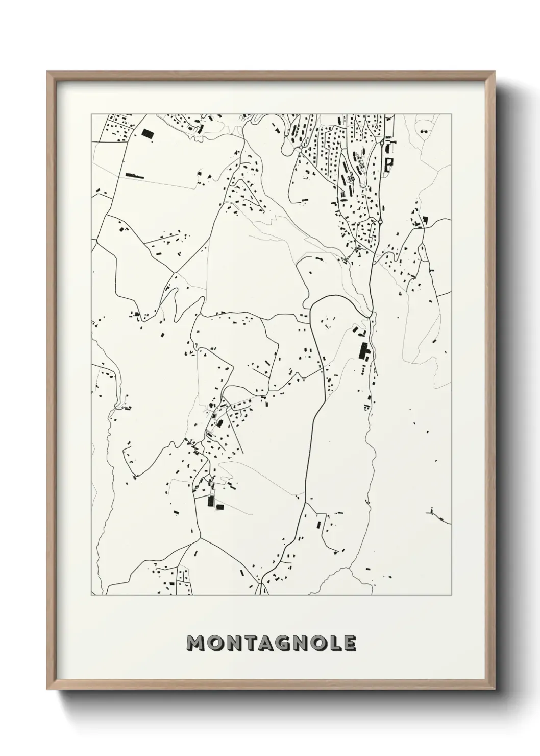 Un poster carte Montagnole