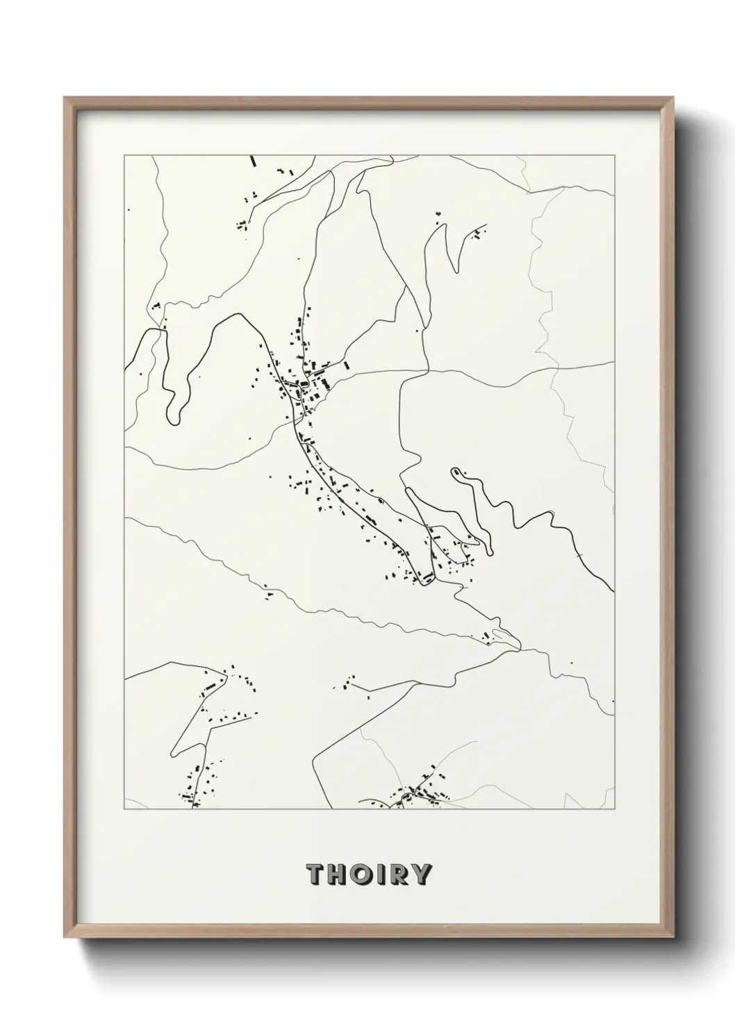 Un poster carte Thoiry