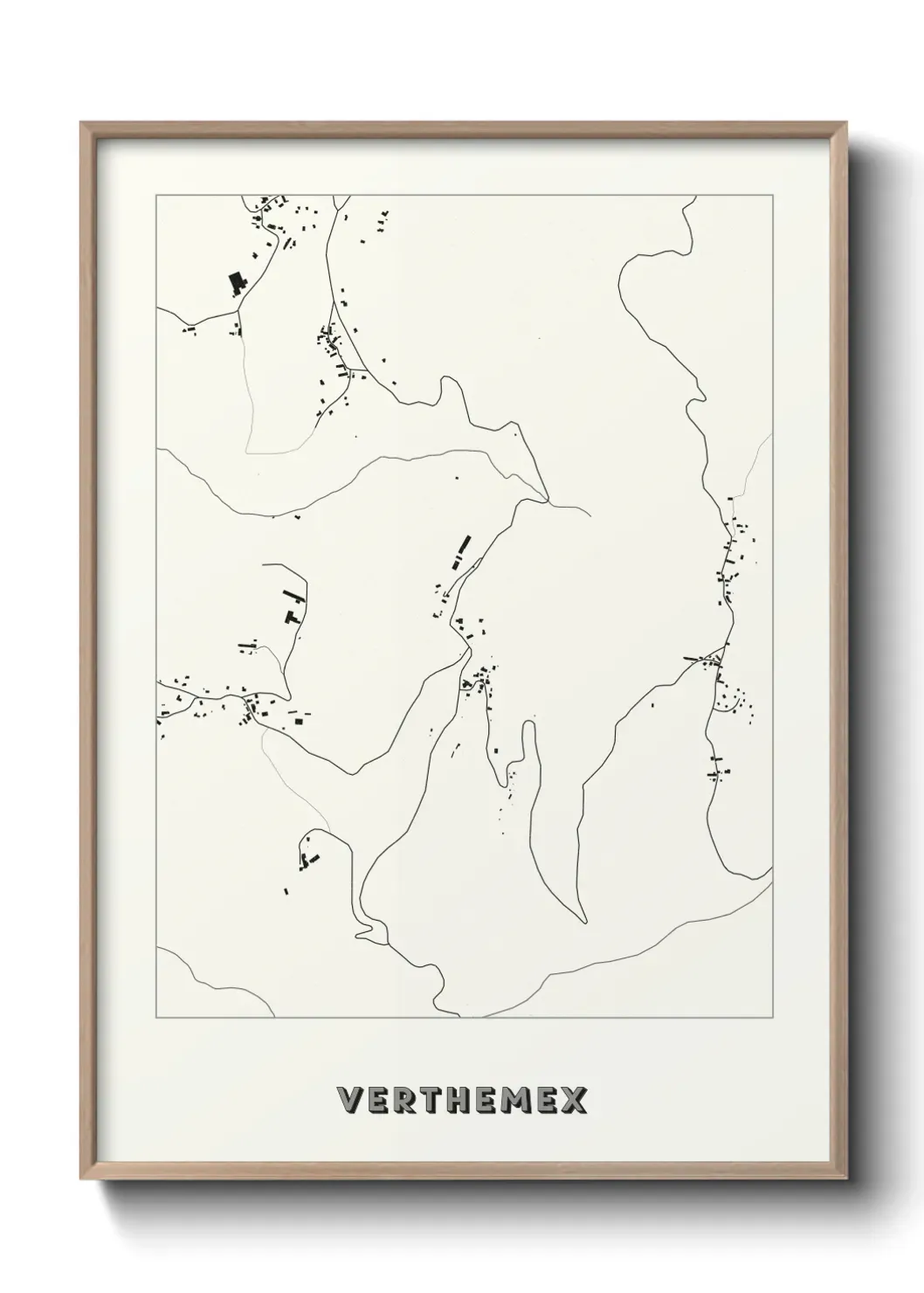 Un poster carte Verthemex