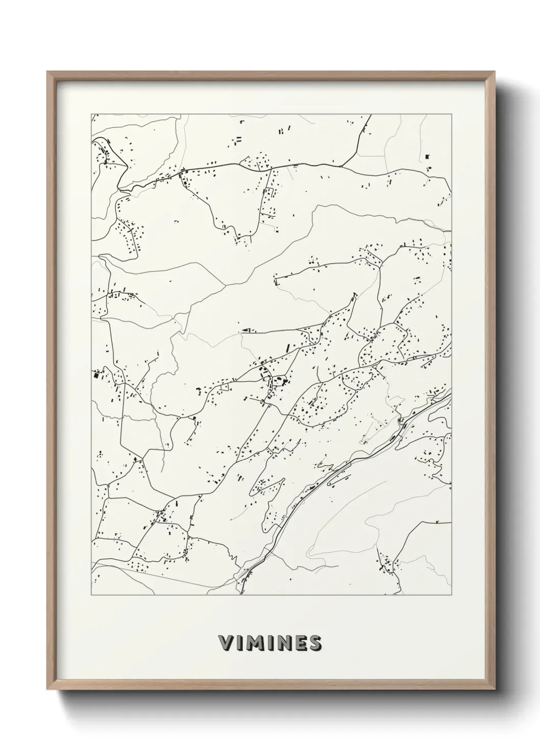 Un poster carte Vimines
