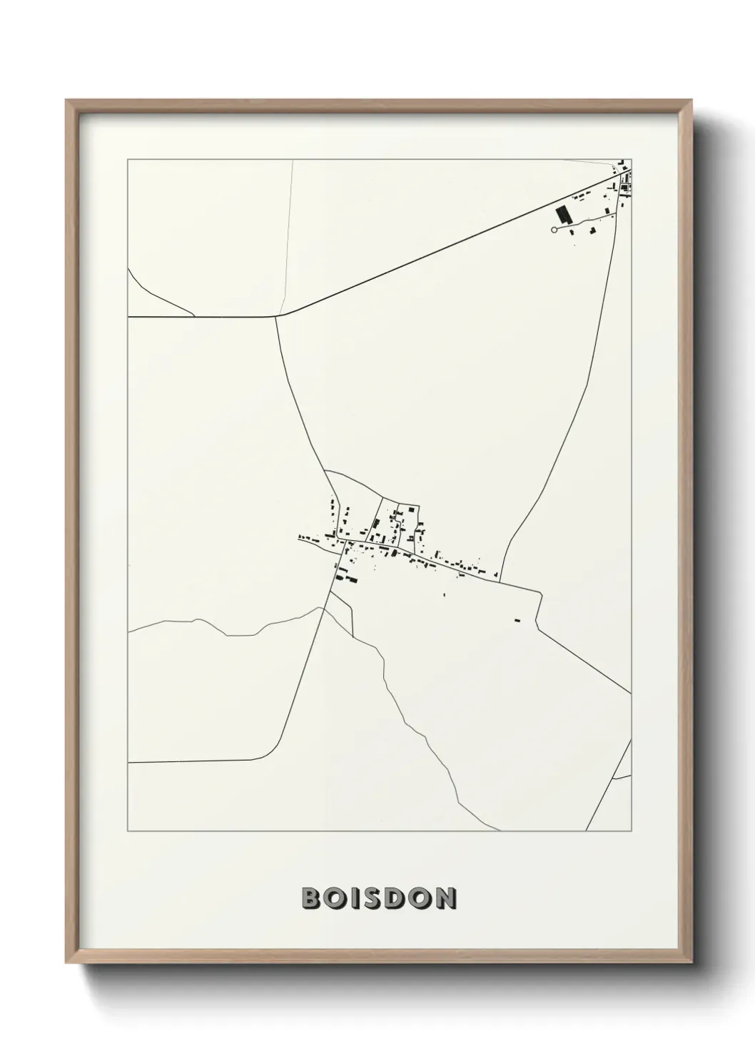 Un poster carte Boisdon