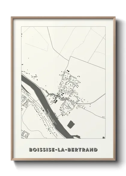 Une affiche de carte sur Boissise-la-Bertrand