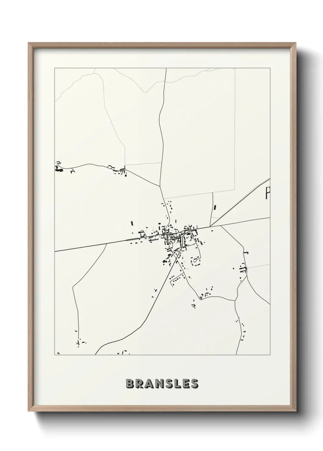Un poster carte Bransles