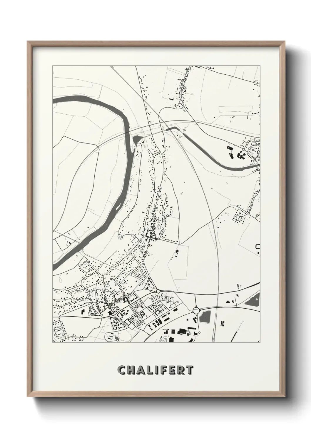 Un poster carte Chalifert