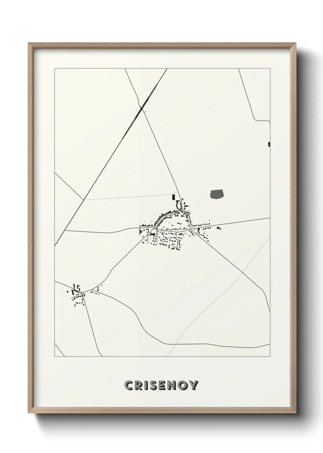 Un poster carte Crisenoy