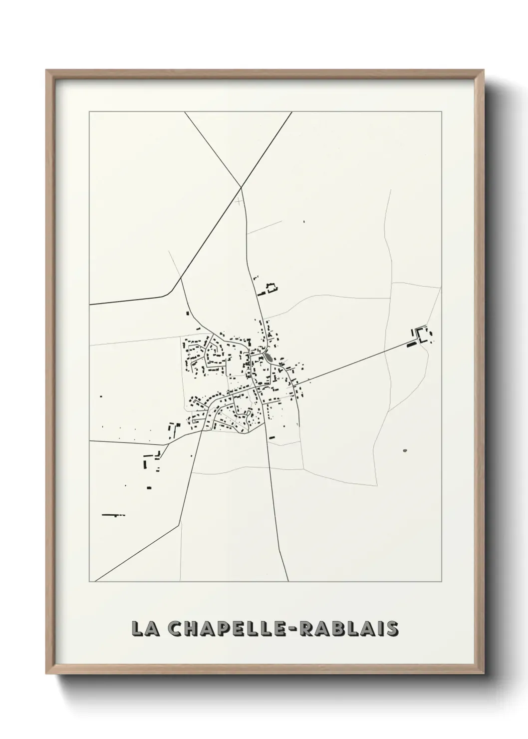 Un poster carteLa Chapelle-Rablais