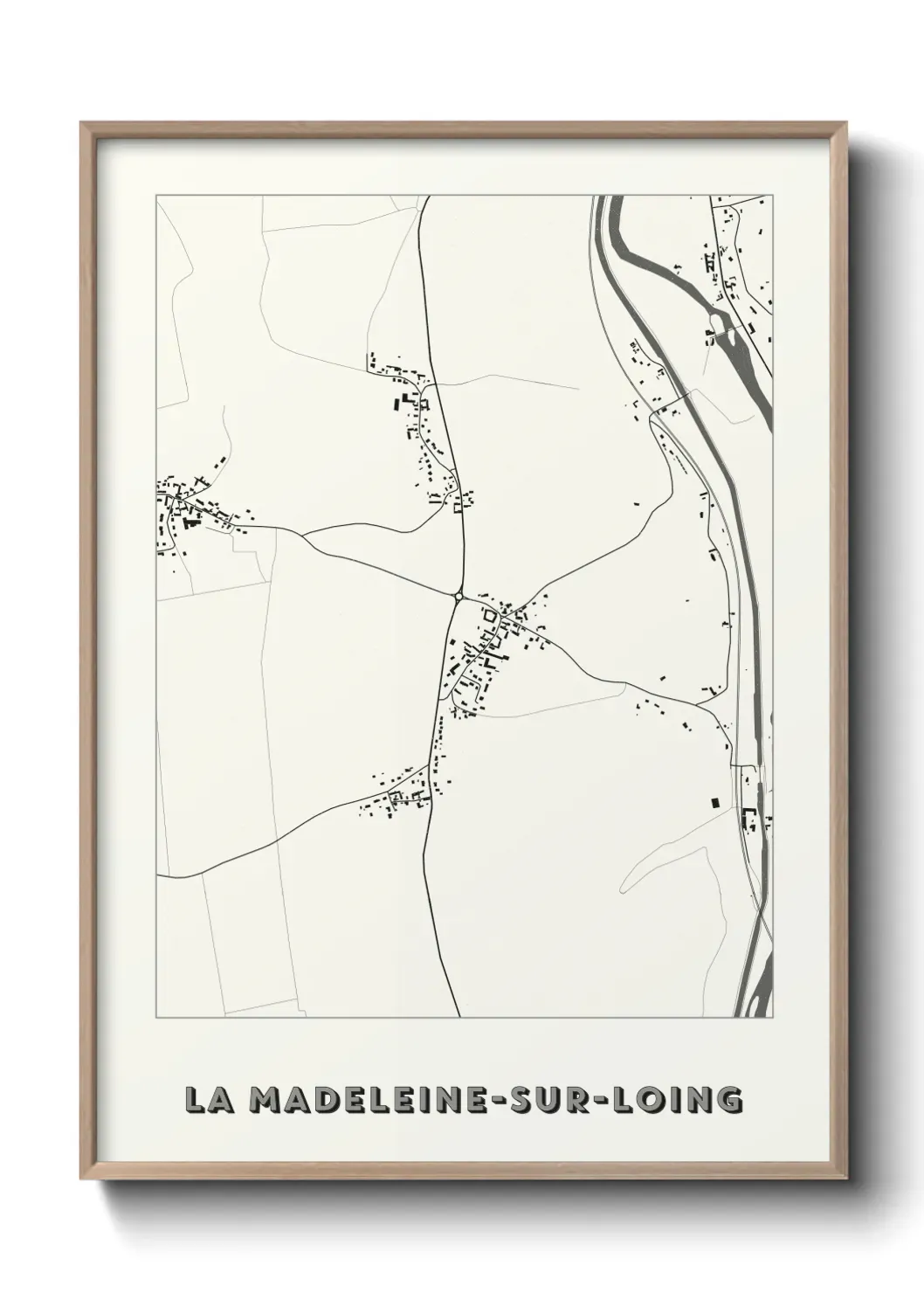 Un poster carteLa Madeleine-sur-Loing