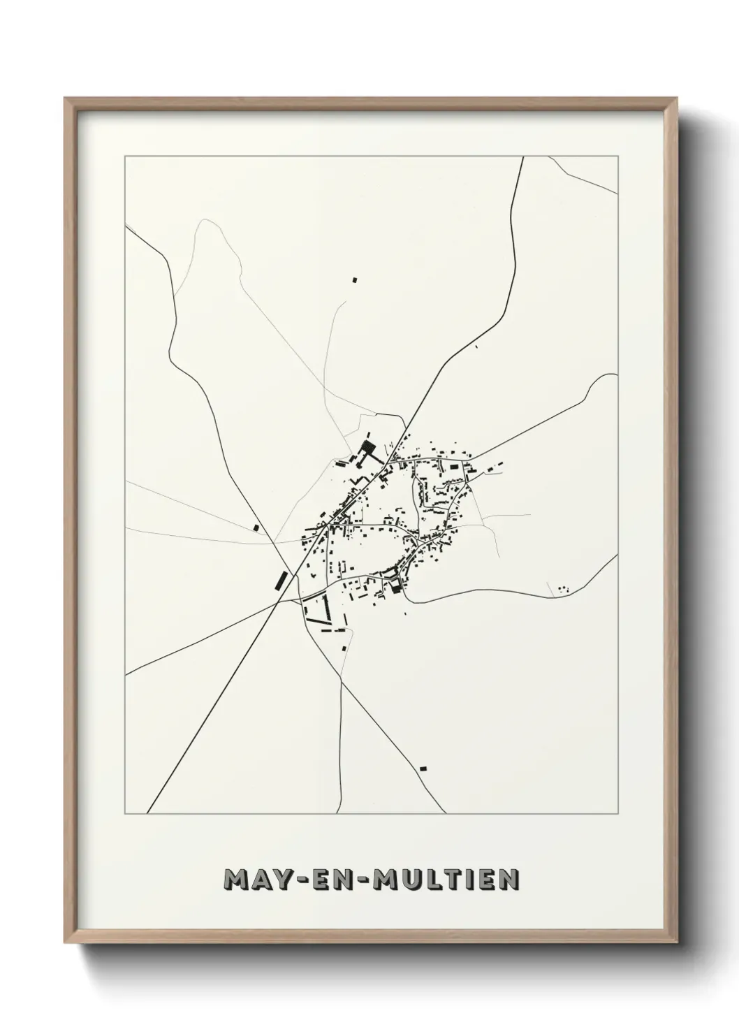 Un poster carte May-en-Multien