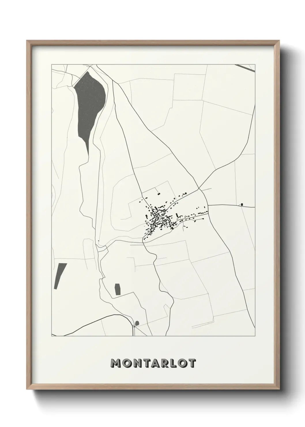 Un poster carte Montarlot