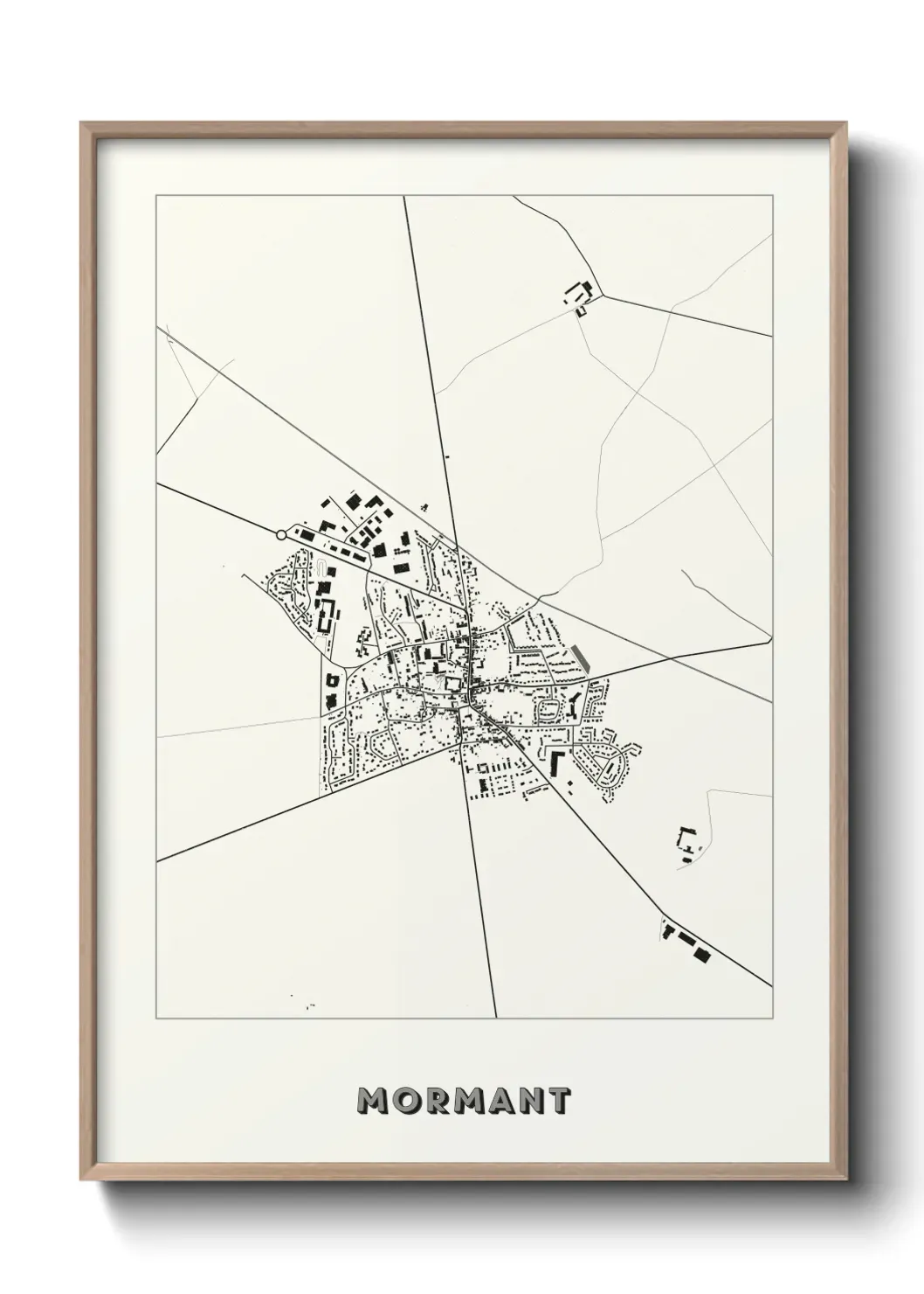 Un poster carte Mormant