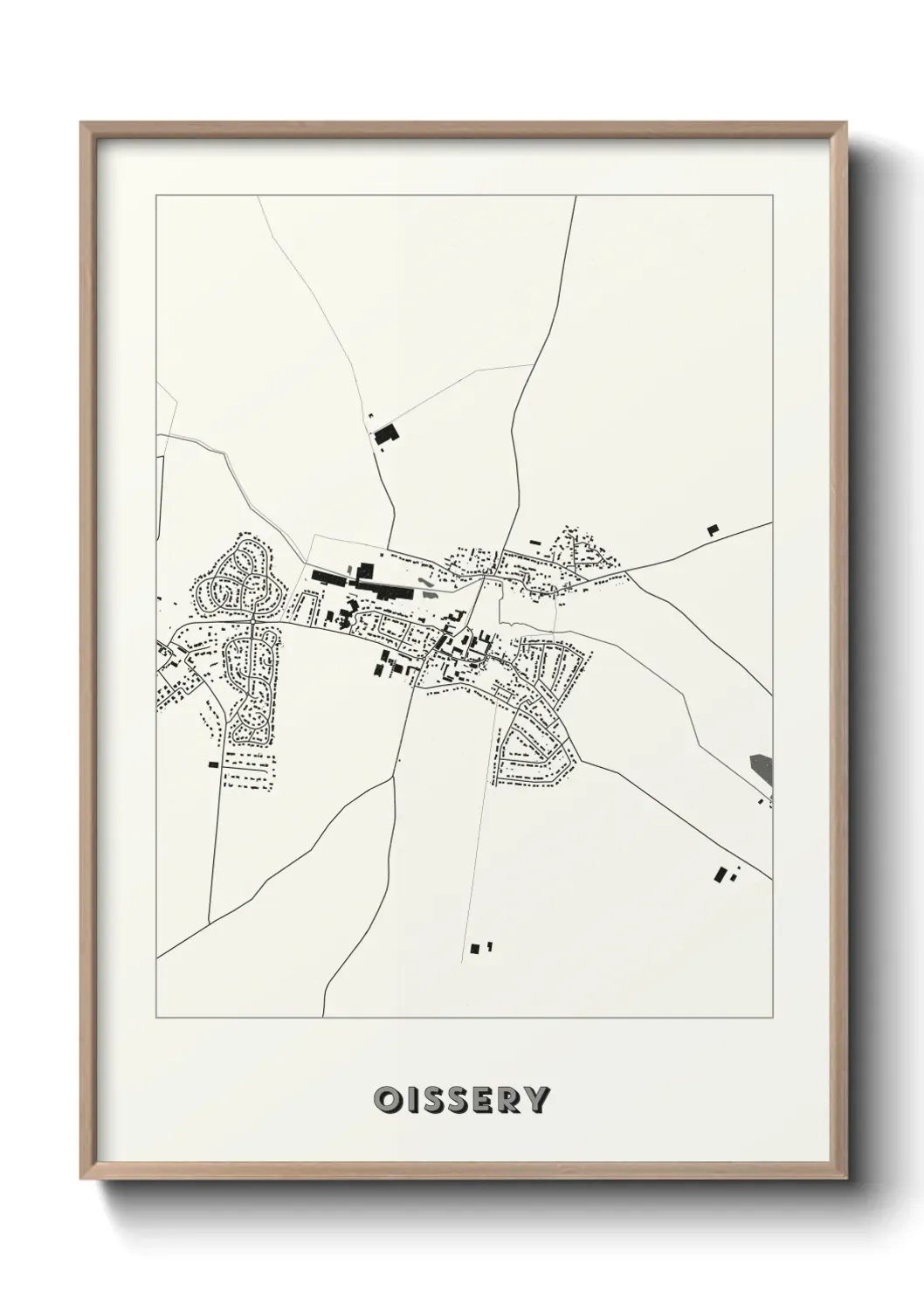 Un poster carte Oissery