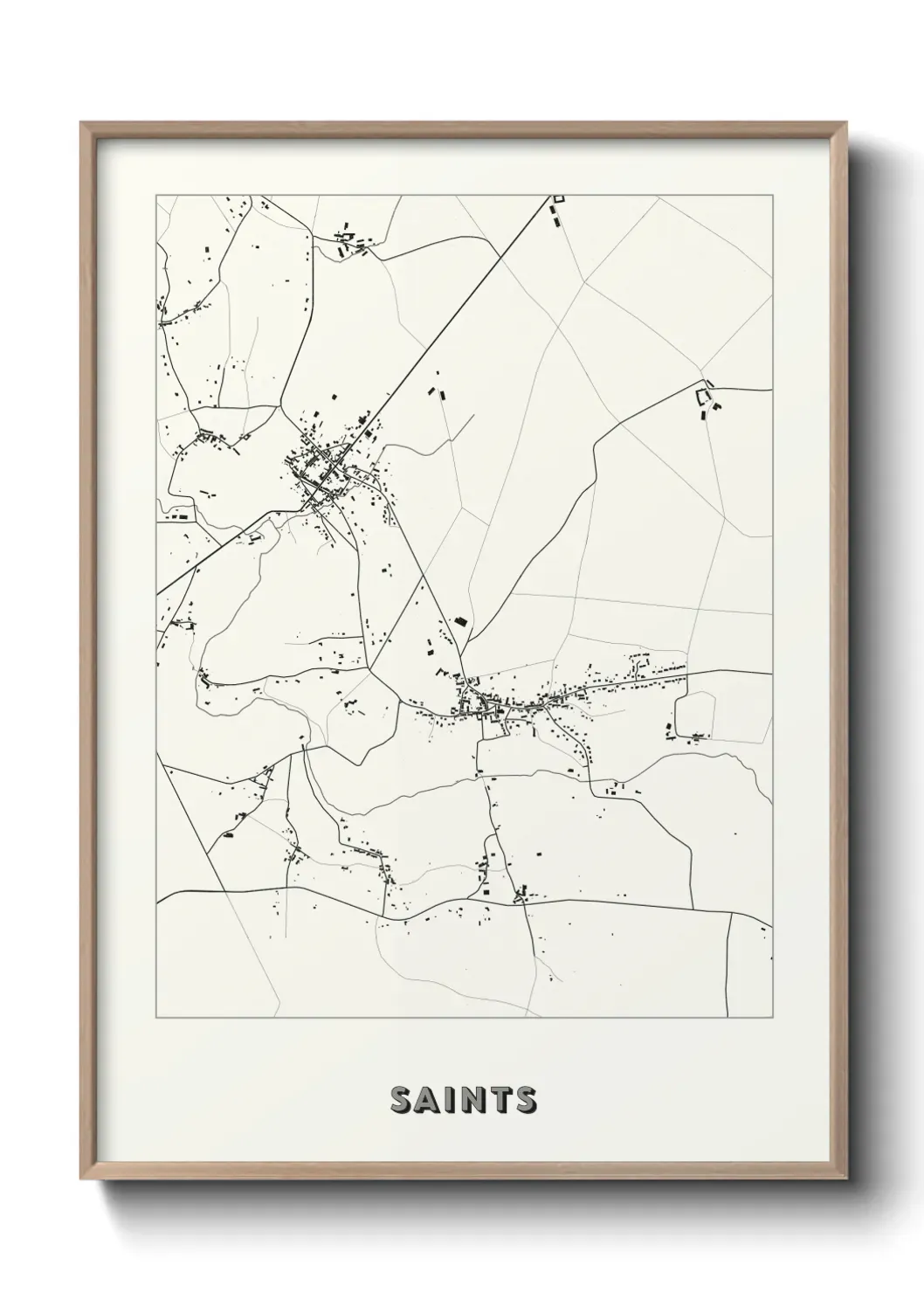 Un poster carte Saints