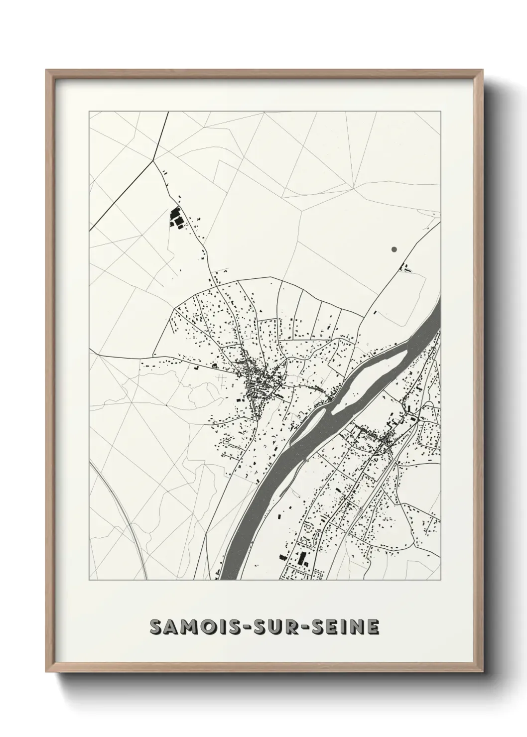 Un poster carteSamois-sur-Seine
