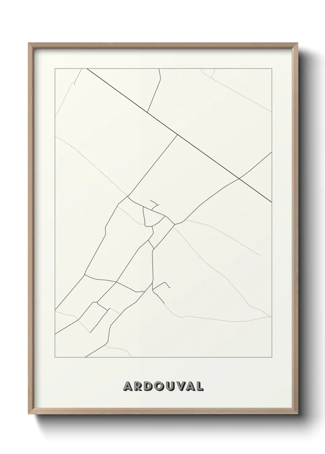 Un poster carte Ardouval