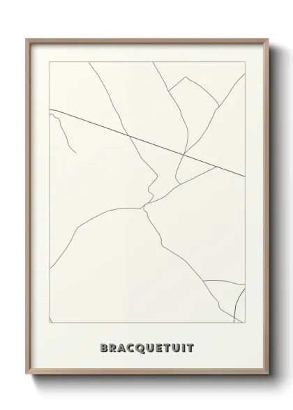 Une affiche de carte sur Bracquetuit