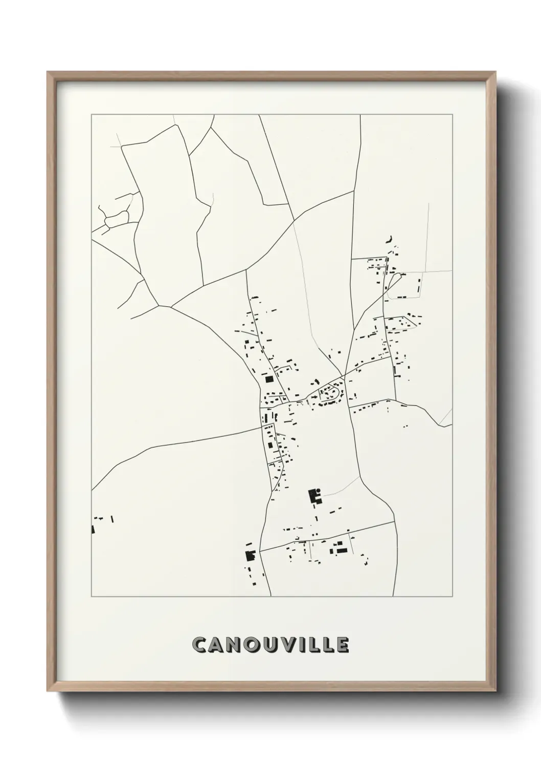 Un poster carte Canouville