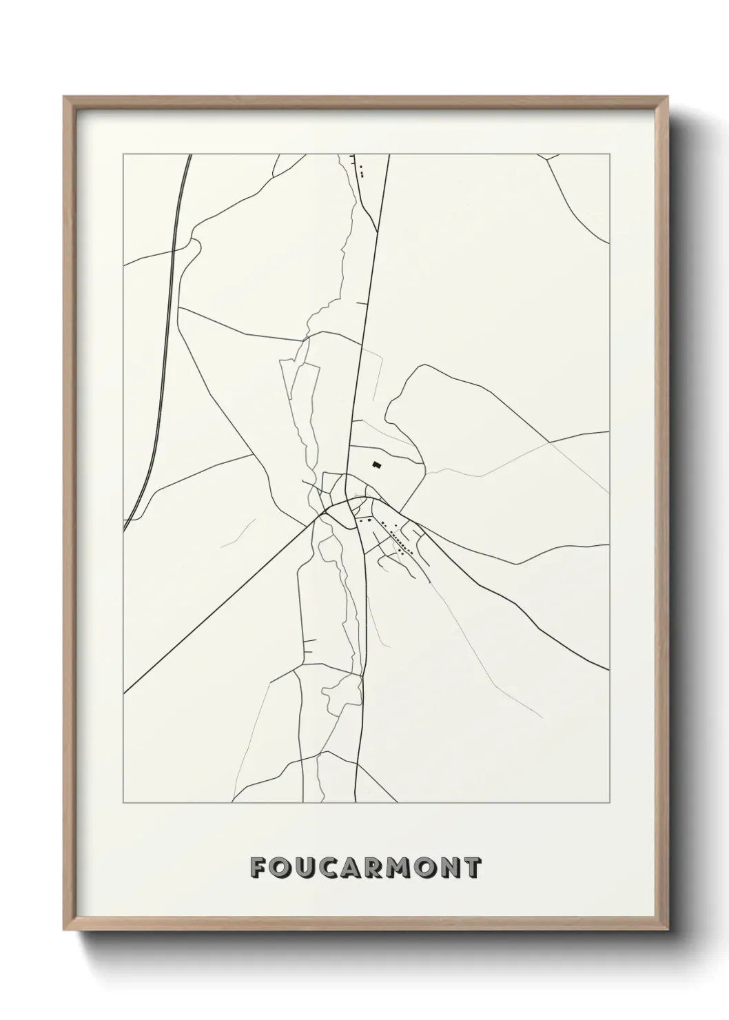 Un poster carte Foucarmont