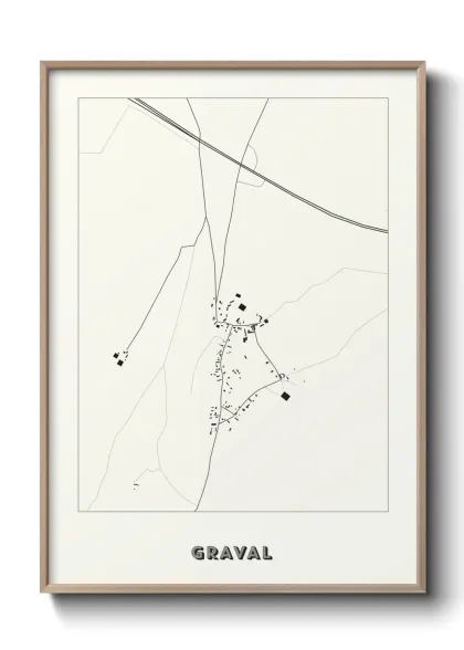 Une affiche de carte sur Graval