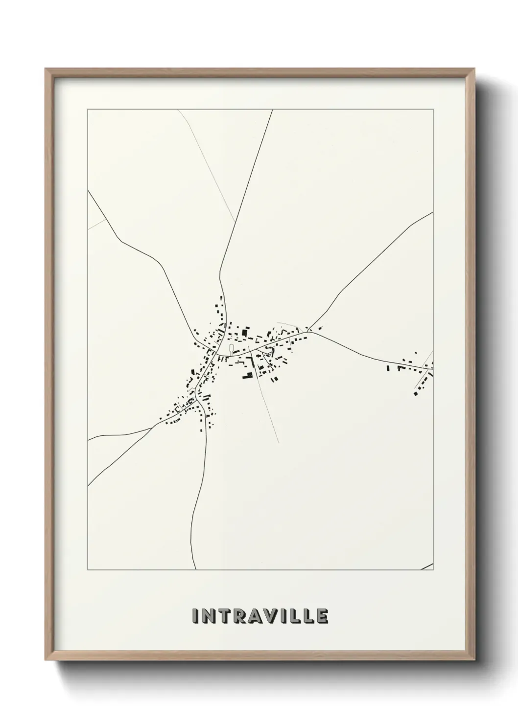Un poster carte Intraville