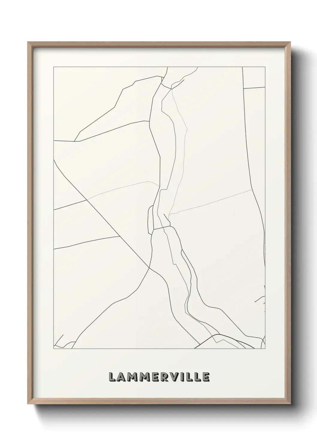 Un poster carte Lammerville