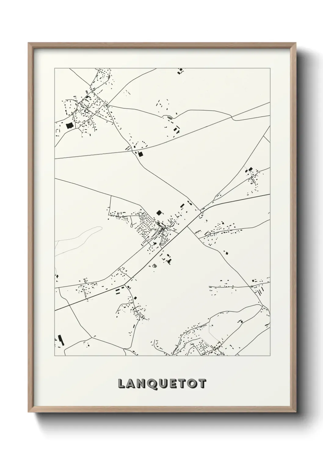 Un poster carte Lanquetot