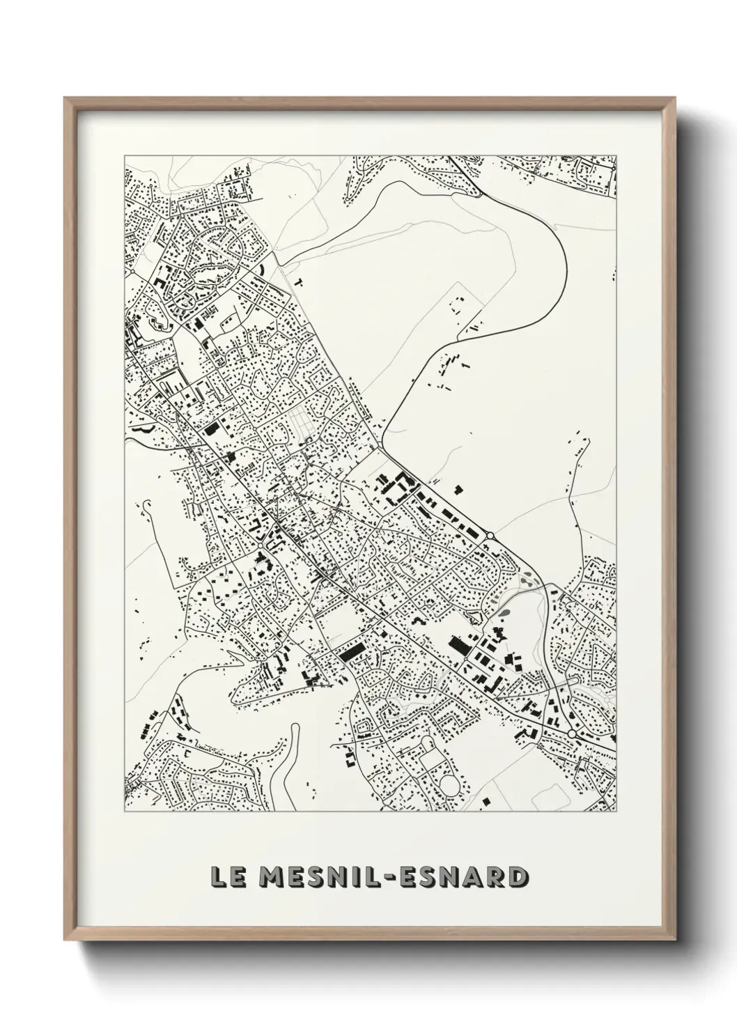 Un poster carte Le Mesnil-Esnard