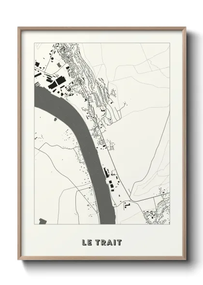 Une affiche de carte sur Le Trait