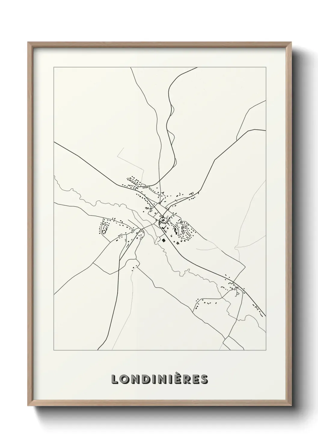 Un poster carte Londinières