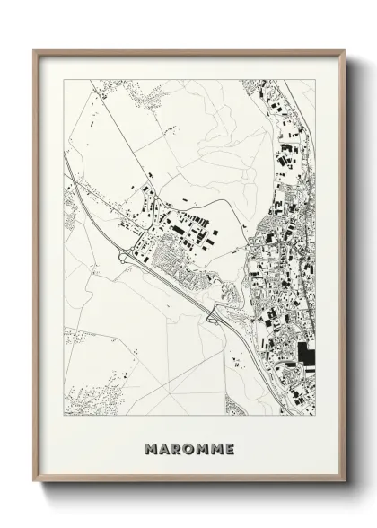 Une affiche de carte sur Maromme